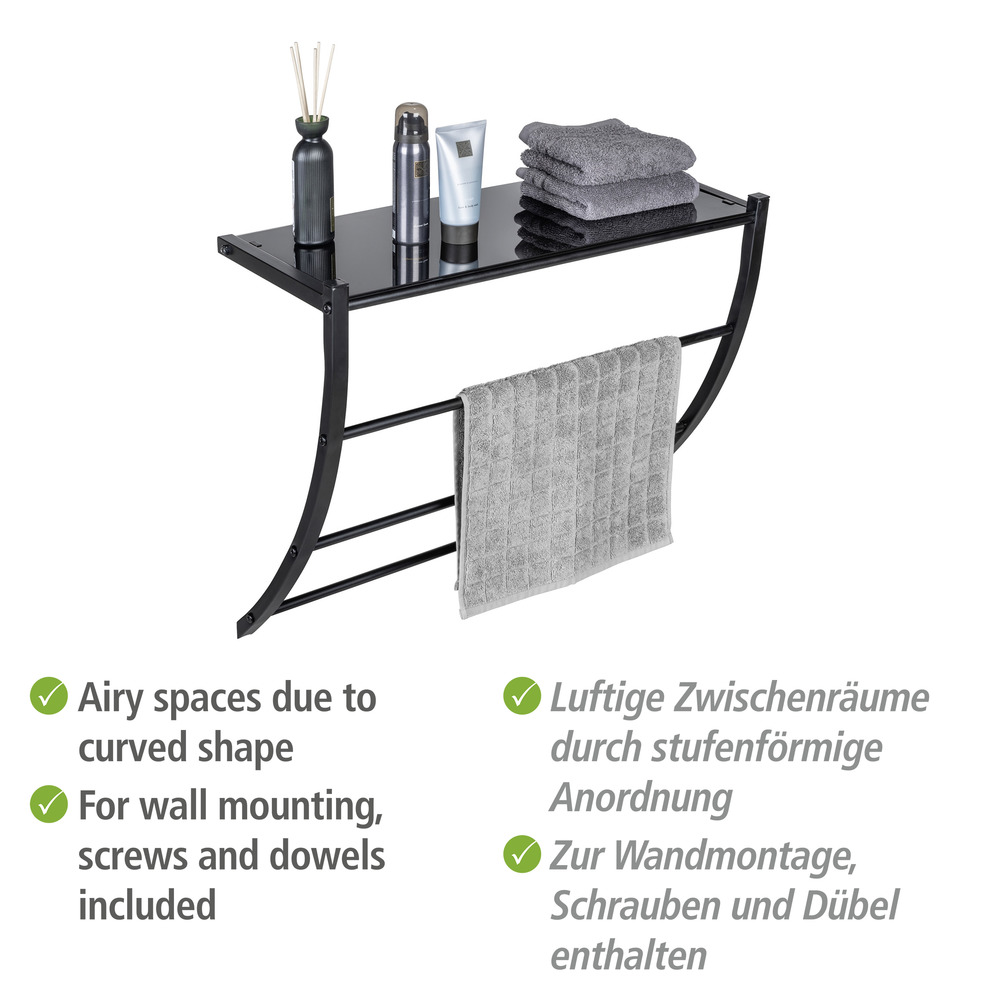 Wandregal Tarderia  Ablage aus Glas