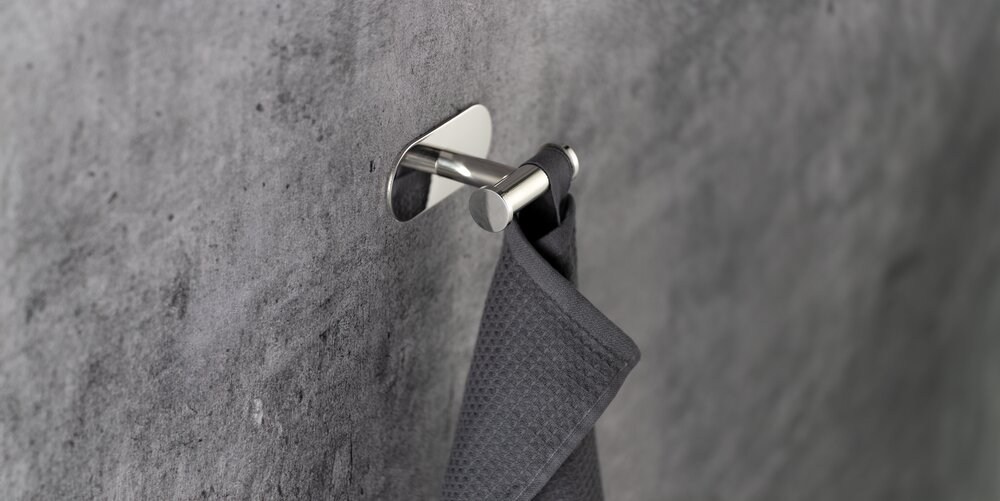 Turbo-Loc® Edelstahl Wandhaken Mod. Orea Duo Shine  Befestigen ohne bohren