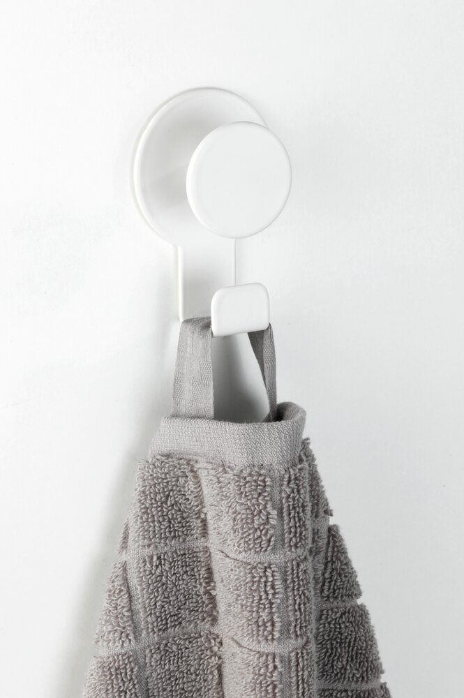 Crochet mural Blandas Blanc mat  acier inox