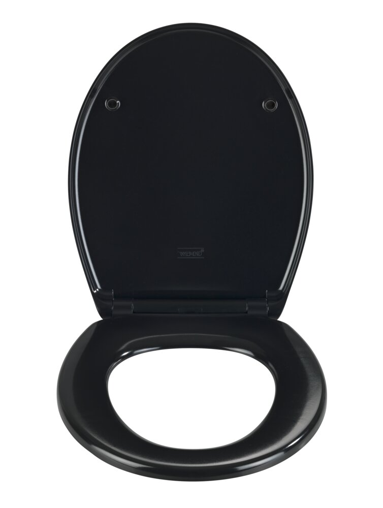 WC Sitz Mod. Vorno Neo Schwarz  Toilettendeckel mit Absenkautomatik
