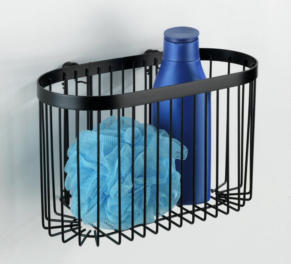 Étagère murale grande Classic Plus noir  avec protection antirouille