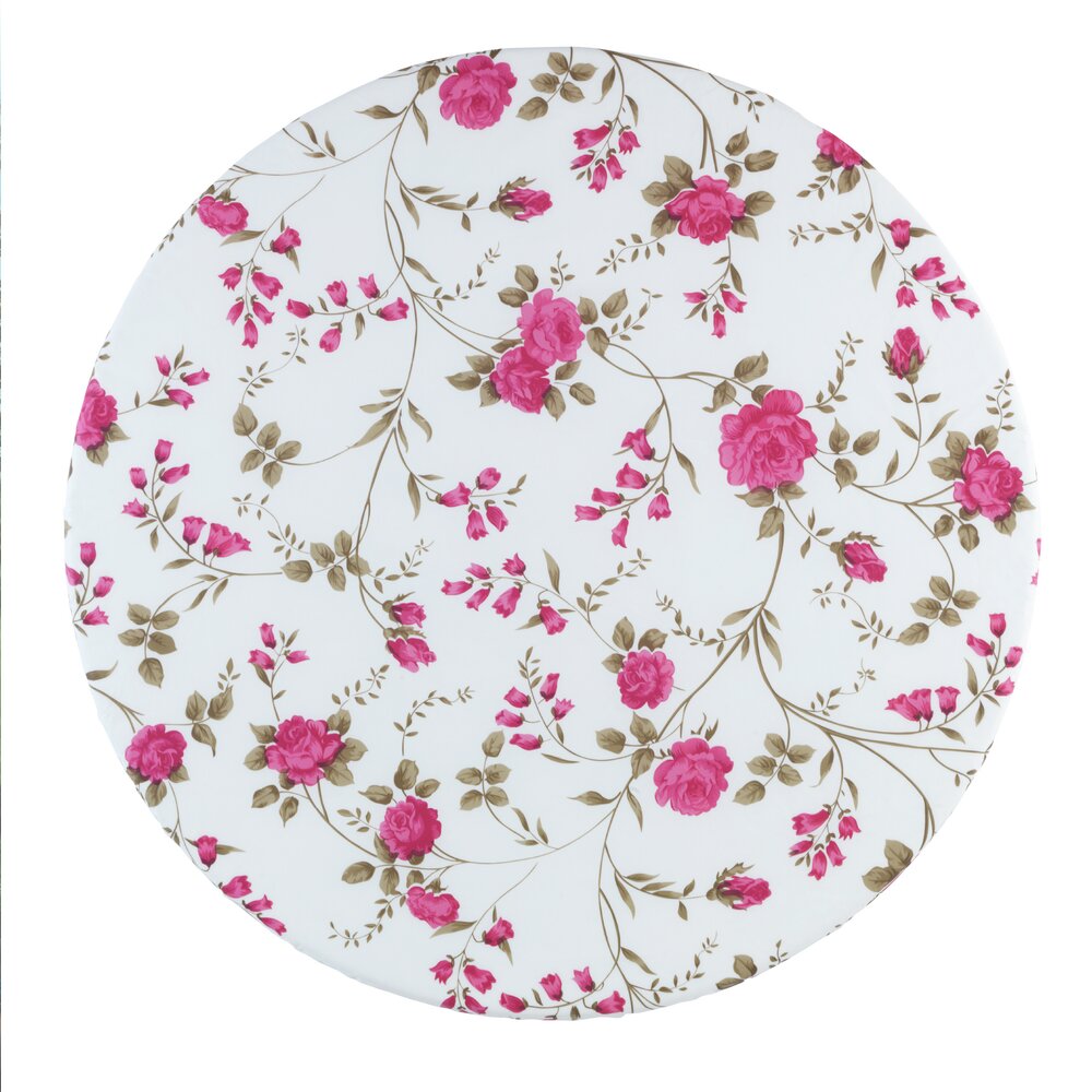 Spann-Tischdecke Mod. Rosen, Ø 70 - 86 cm  für Garten und Outdoor-Bereich