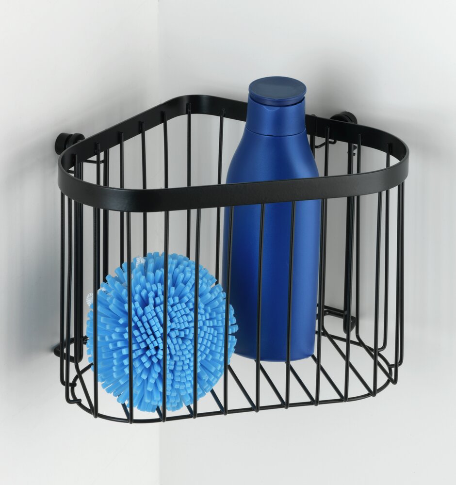 Étagère d'angle Classic Plus noir  avec protection antirouille