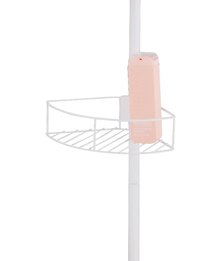 Étagère d'angle télescopique Dolcedo Blanc mat  en acier inoxydable