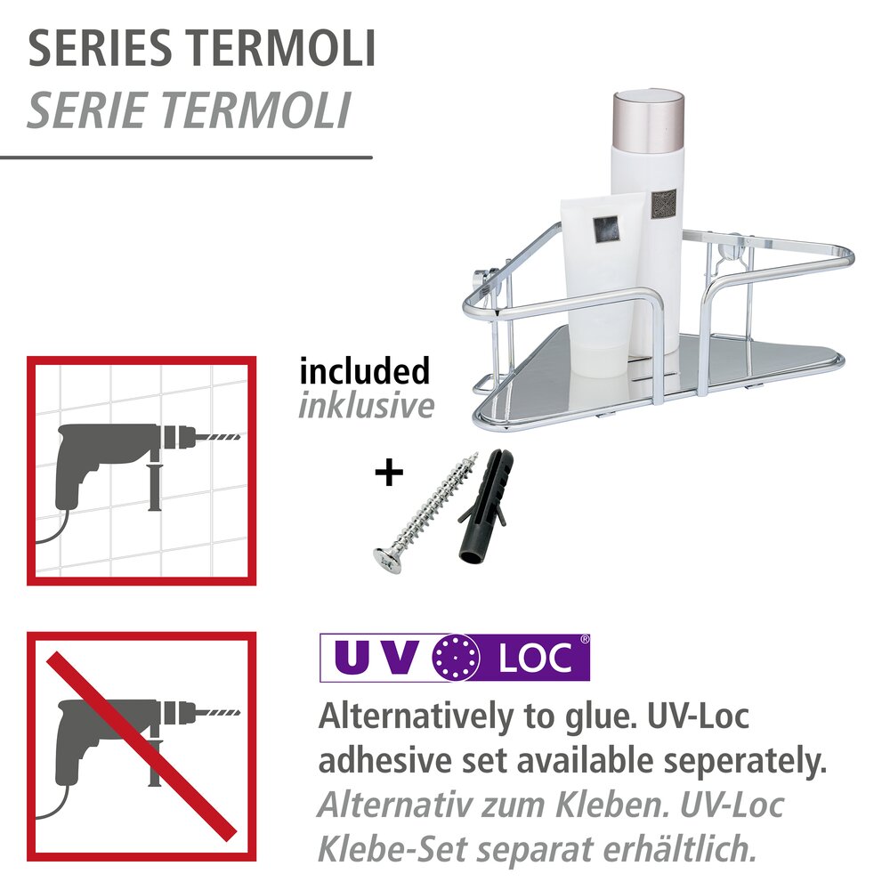 Roestvrij stalen hoekplank Termoli