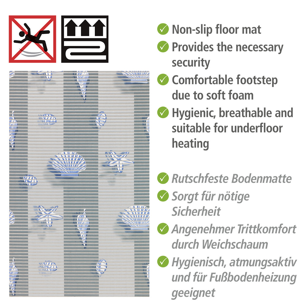 Badematte Mod. Mare, 50 x 80 cm  Weichschaummatte