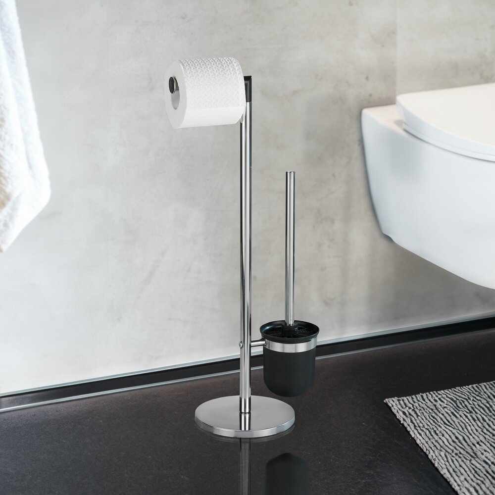 Parus vrijstaand closet in gepolijst roestvrij staal