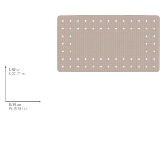 Wanneneinlage Mod. Mirasol Taupe  69 x 39 cm