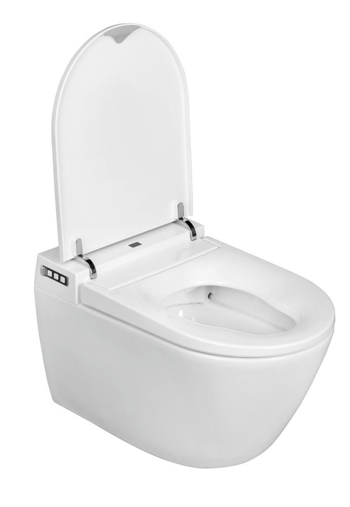 Smart Toilet  Toilettensitz mit randloser Keramik und vielen Funktionen