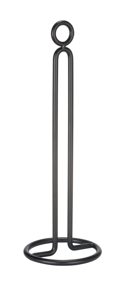 Küchenrollenhalter Mod. Kylie, schwarz, Metall, Ø12,5x32,5 cm schlichtes design, robust und langlebig