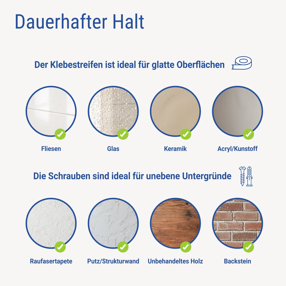 Gewürzregal für die Wand, Schwarz/Bambus, 2er Set  zum Kleben oder Bohren