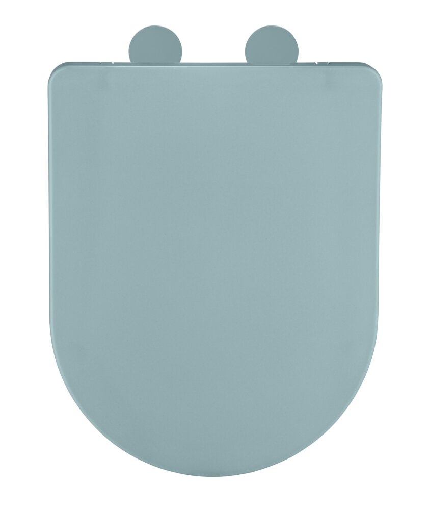 WC-Sitz Mod. Galati Blaugrau matt  aus Duroplast, Soft-Touch-Effekt