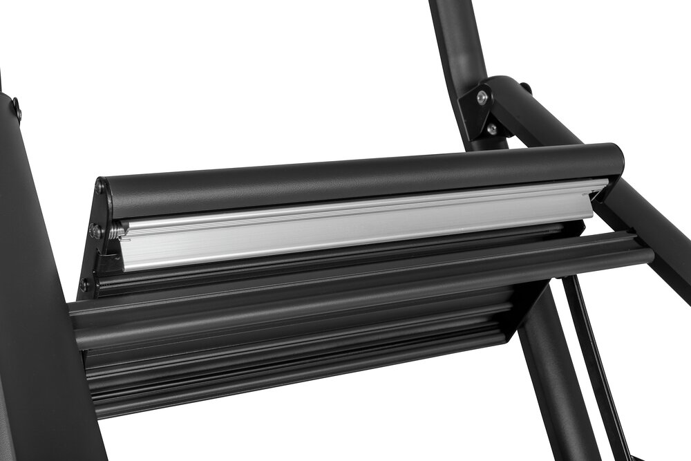 Alu-Klapptrittleiter Compact 3-stufig Schwarz