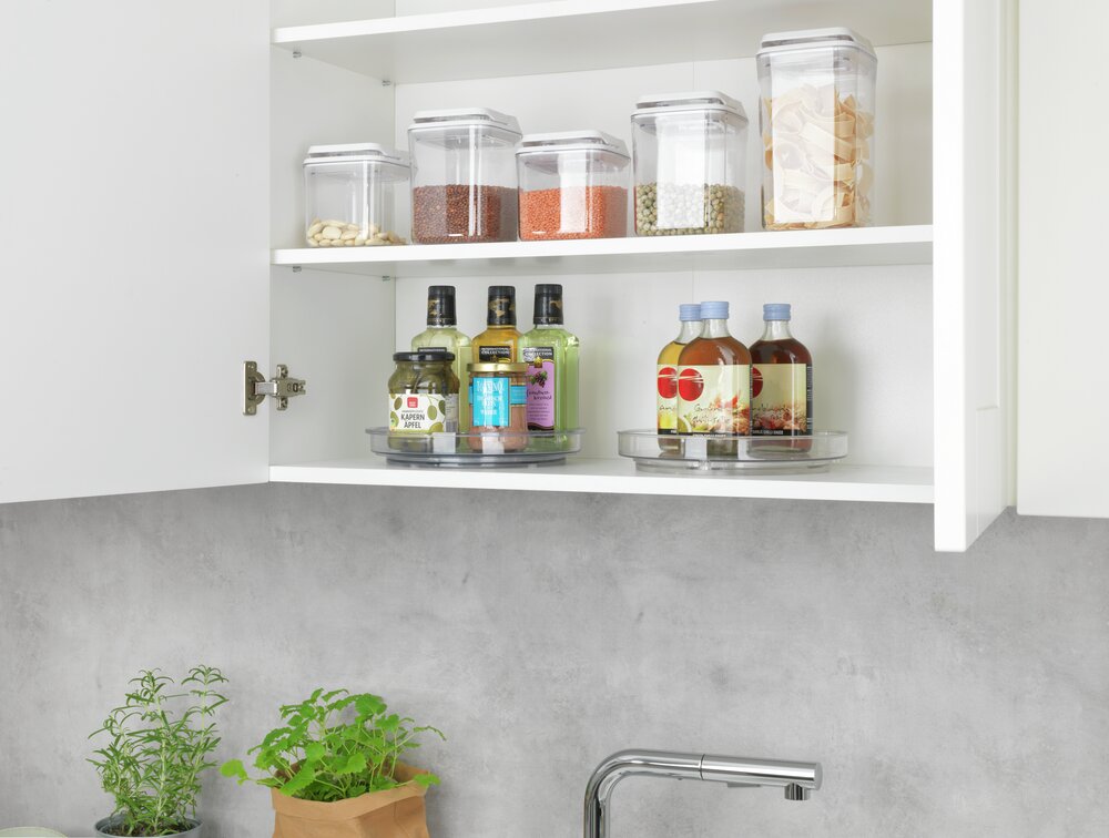 Drehbares Tablett Mod. Victoria, 2er Set  aus recyceltem Kunststoff