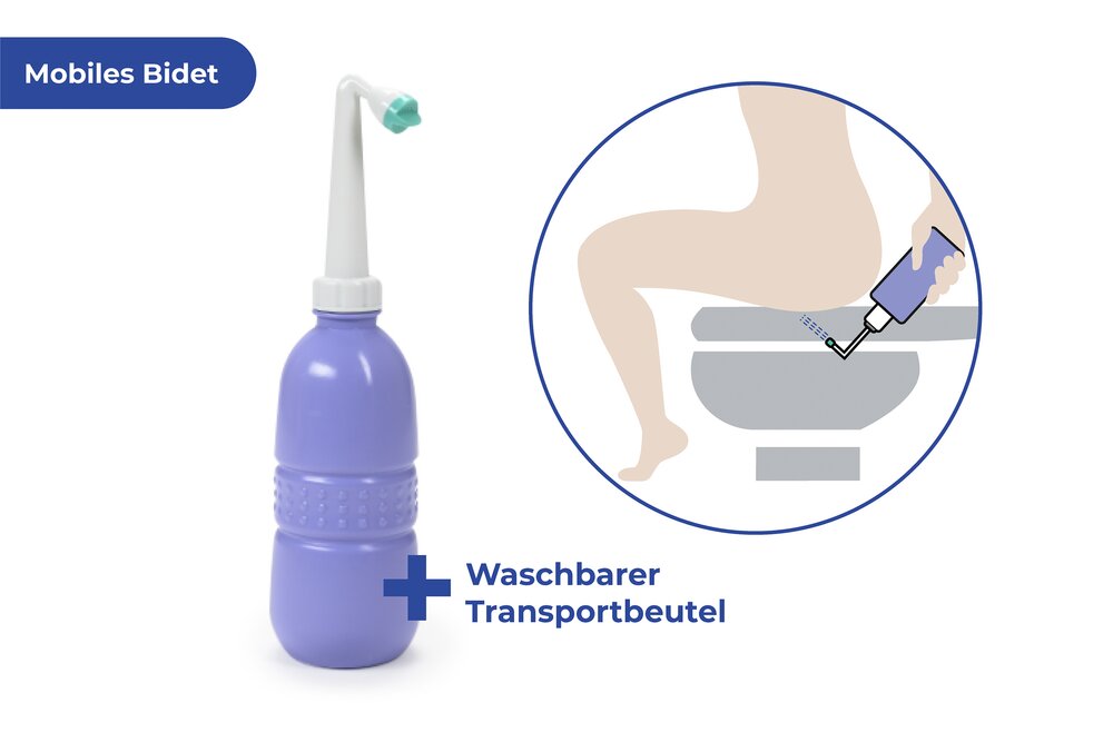 Mobiles Bidet  400 ml Fassungsvermögen