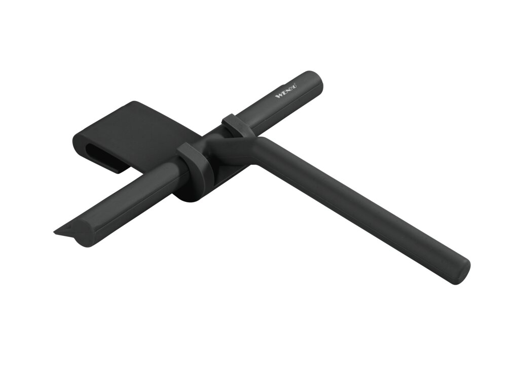 Badezimmerwischer Silikon Mod. Mola Schwarz  Schwarz