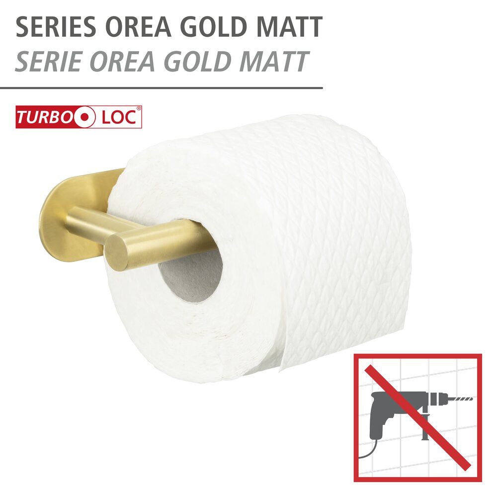 Turbo-Loc® Toiletrolhouder Orea Goud Mat