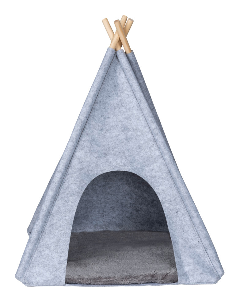 Filz-Tierbett Mod. Tipi Hellgrau  45 x 45 x 60 cm