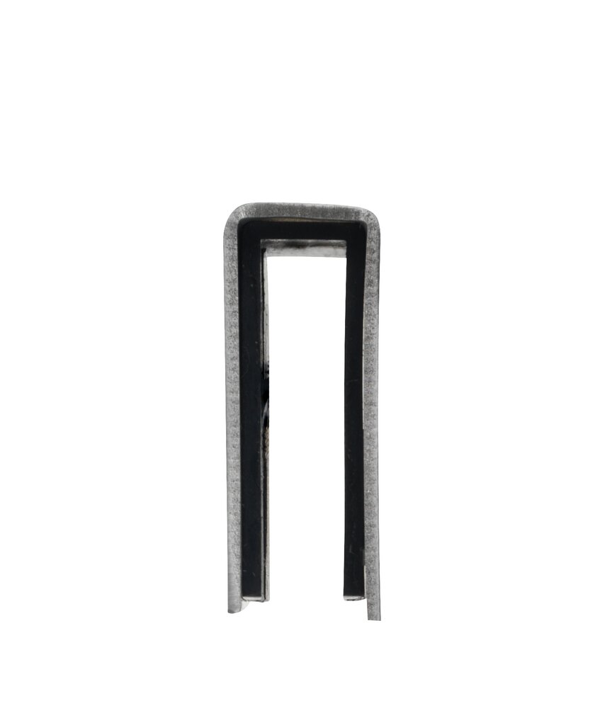 Crochet double de paroi de douche Vieste  acier inox, mat