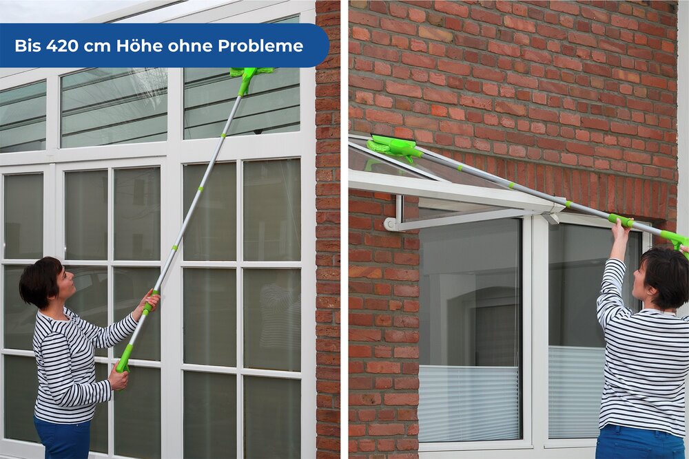 Sprüh-Fensterwischer Mod. Maxi extra lang  Arbeitshöhe bis 420 cm