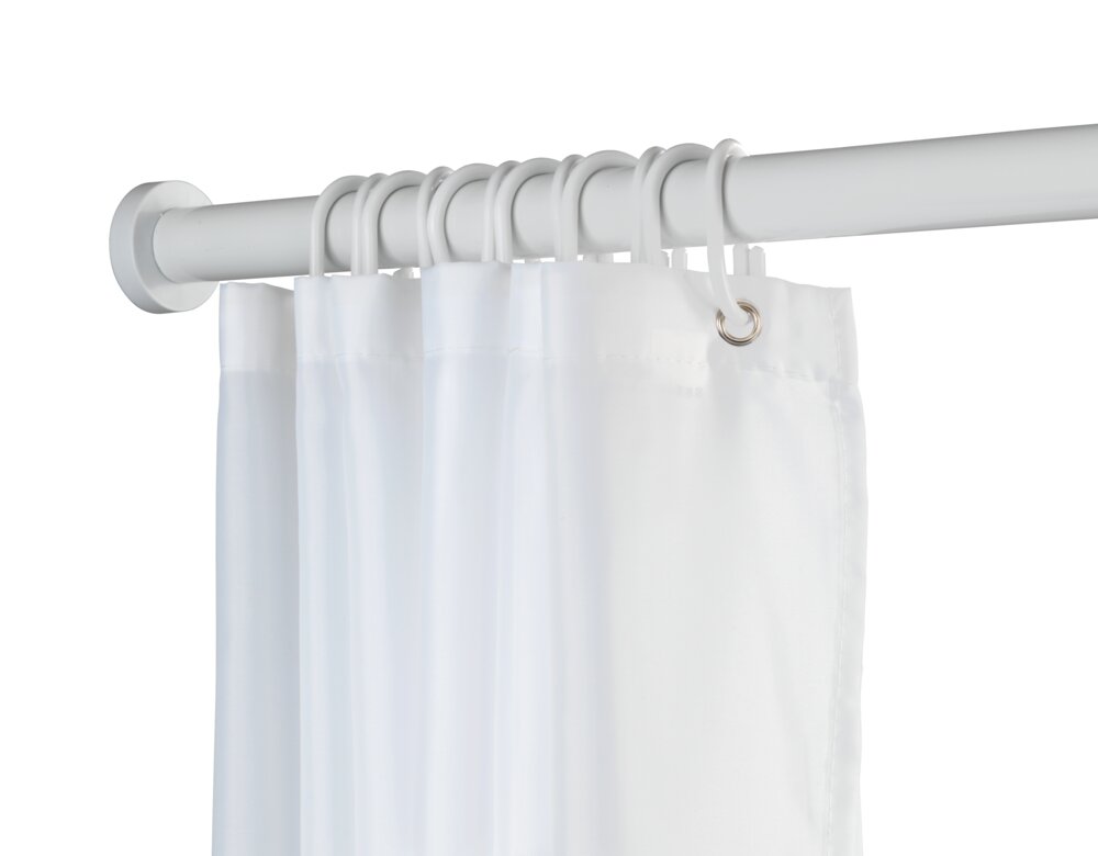 Luz telescopische douchestang 110 - 185 cm, wit