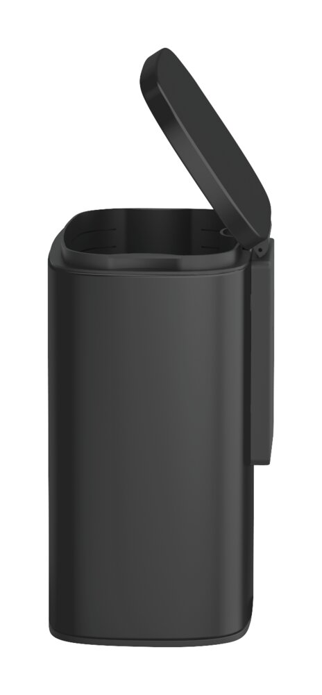 Wand-Kosmetikeimer Mod. Sare Schwarz 5 L  Easy Close Absenkautomatik