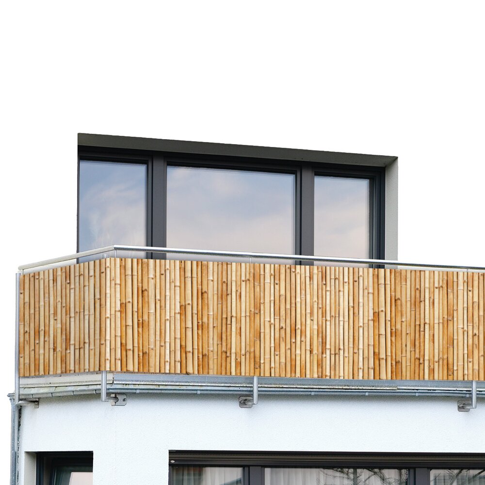 Balkon-Sichtschutz Mod. Bambus, 5 m  UV- und witterungsbeständig