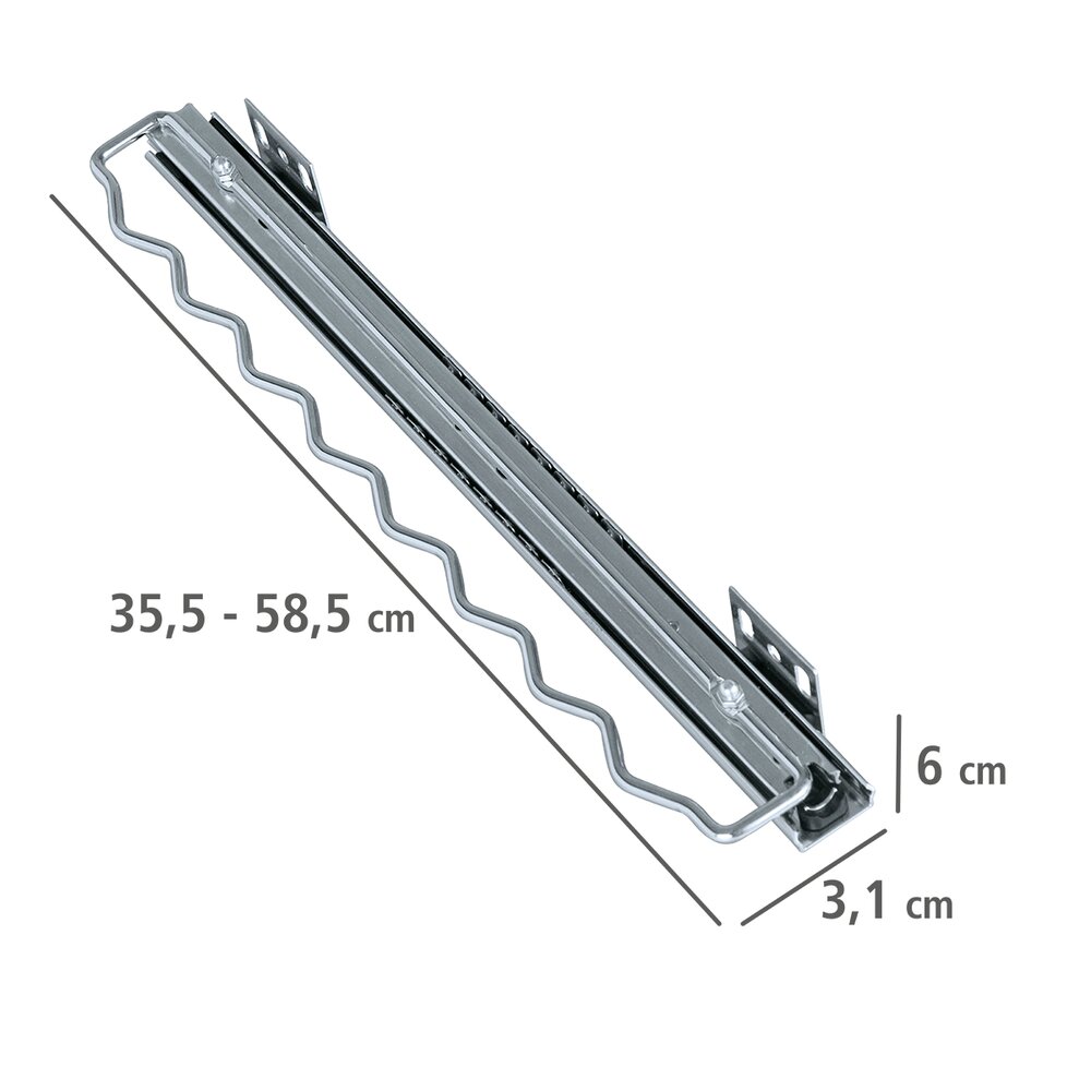 Garderobe uittrekbare kleding- en overhemdhanger