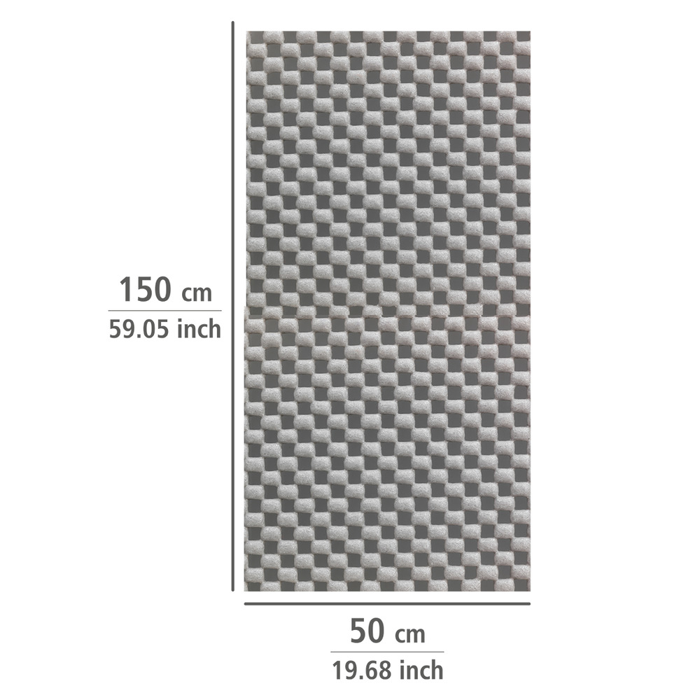 Anti-Rutsch-Matte Grau  150 x 50 cm, zuschneidbar