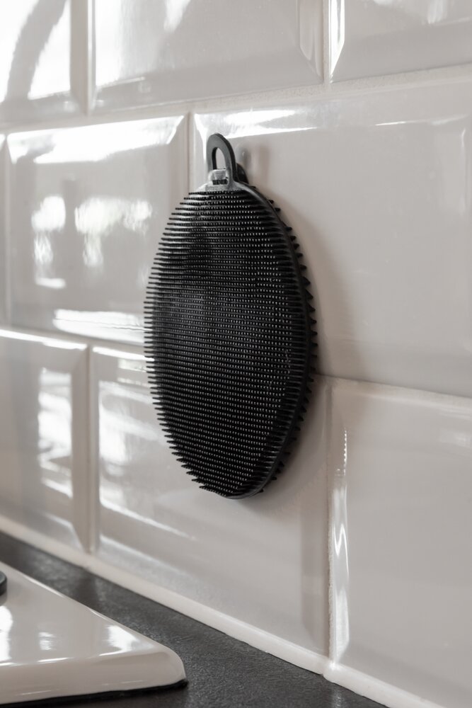 Silikon Spülschwamm Mod. Soft Schwarz 2er Set  Geschirrschwamm mit feiner Noppenstruktur