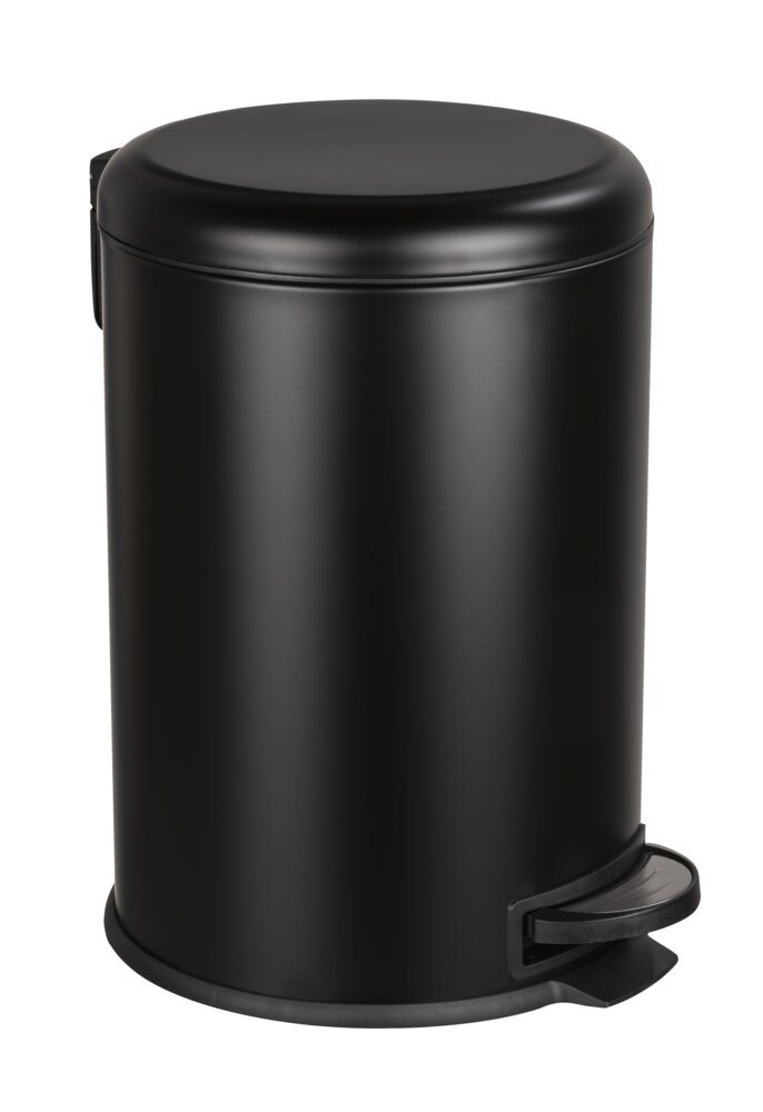 Treteimer Mod. Leman Easy-Close Schwarz 20 L  mit herausnehmbarem Einsatz