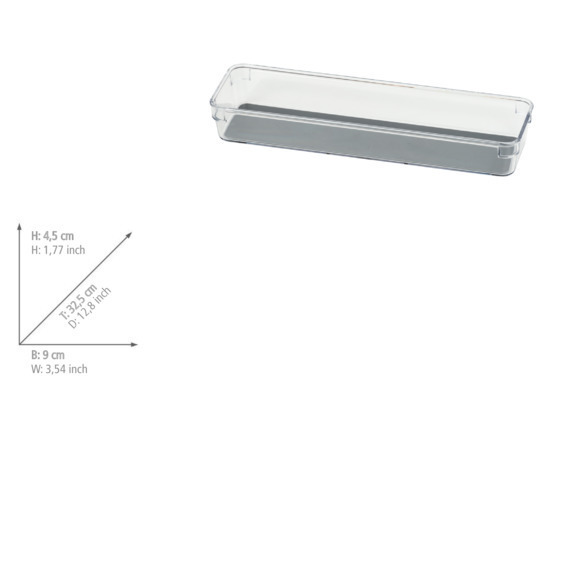 Schubladeneinsatz Mod. Long L  32,5 x 4,5 x 9 cm