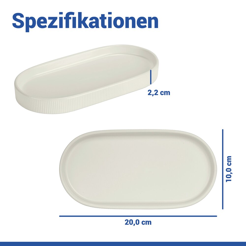 Vide-poche Mod. Fablo Crème  en céramique de haute qualité, polyvalent