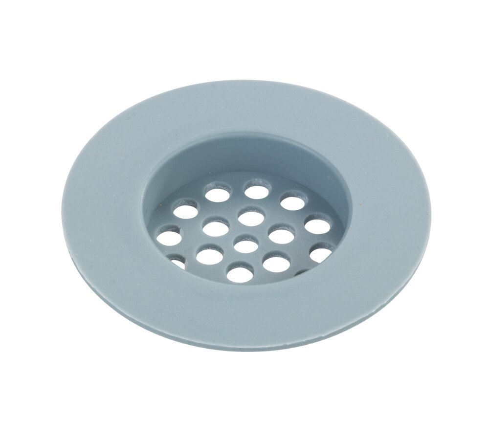 Crépine d'écoulement Silicone Milis Gris  pour les écoulements d'évier et de lavabo courants