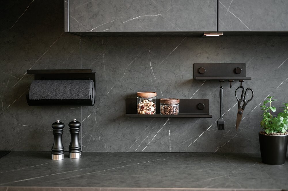 Küchenregal Mod. Jet M  aus pulverbeschichtetem Metall