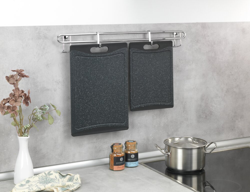 Snijplank Mod. Paula, zwart, kunststof, 29x19,5 cm