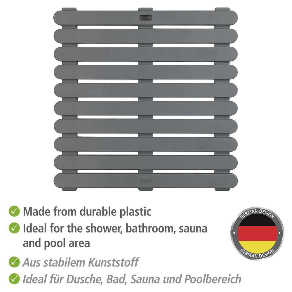 Duschmatte Mod. Indoor & Outdoor Grau  55 x 55 cm