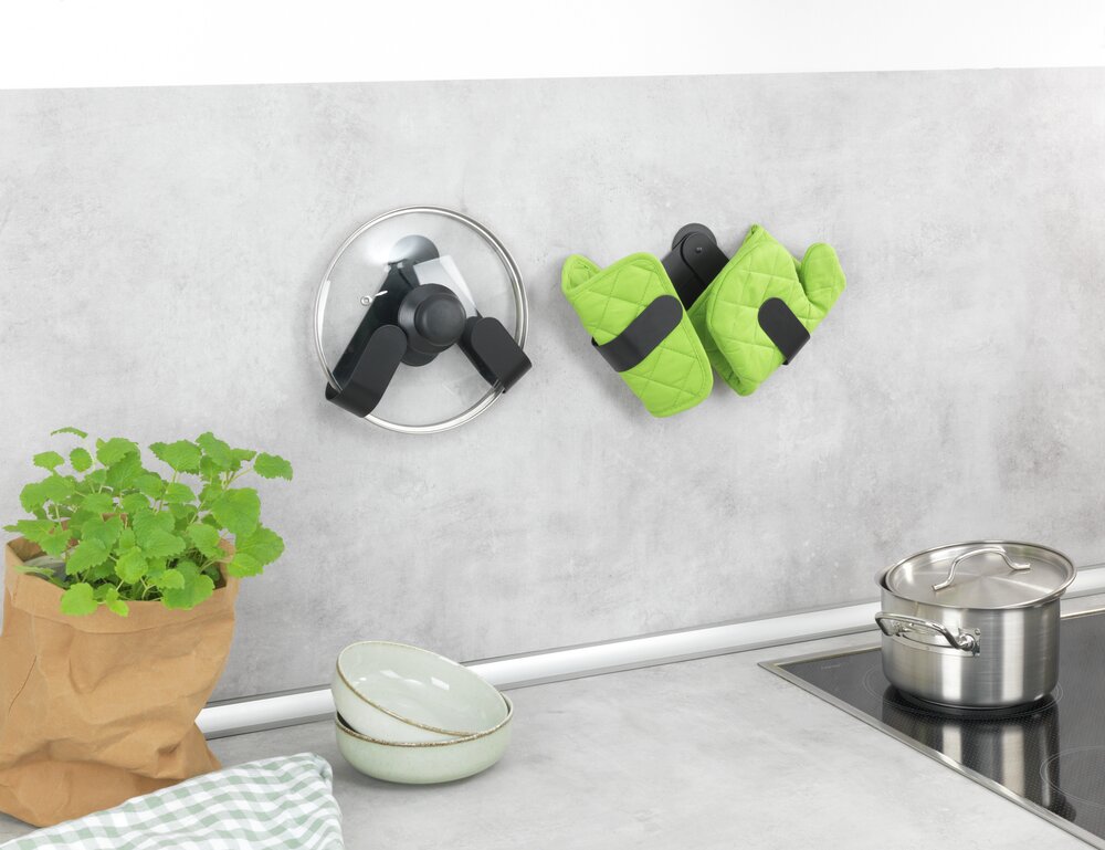 Topfdeckelhalter Mod. Tony, 2er Set  für Deckel bis Ø 28 cm