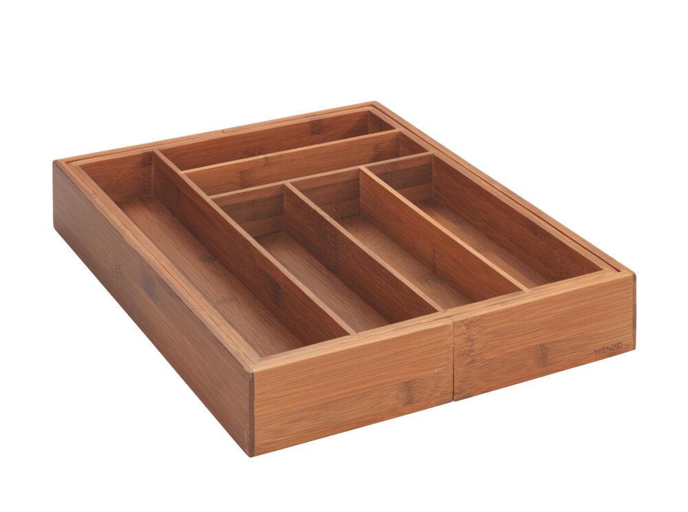 Range-couverts coulissant  en bambou