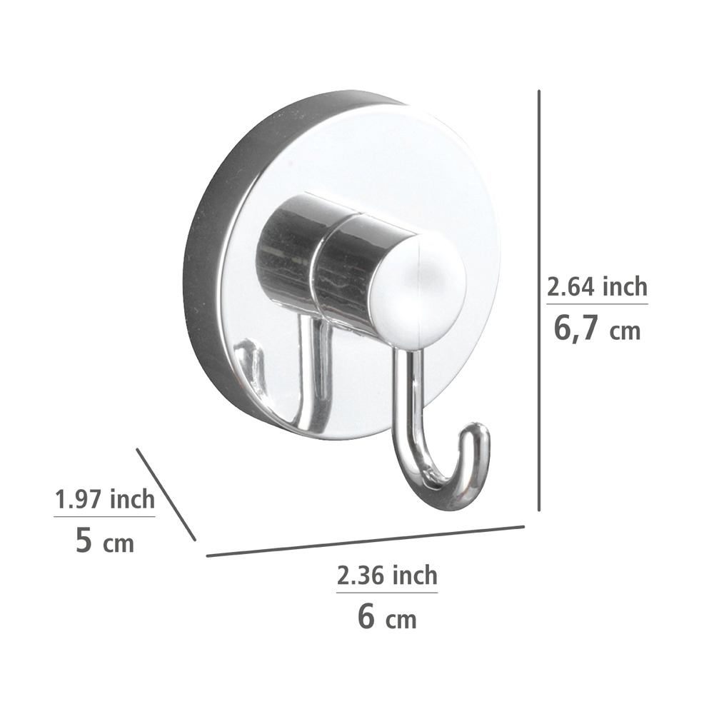 Vacuum-Loc® Eckablage Bari + Haken, 3-tlg.  Befestigung ohne bohren