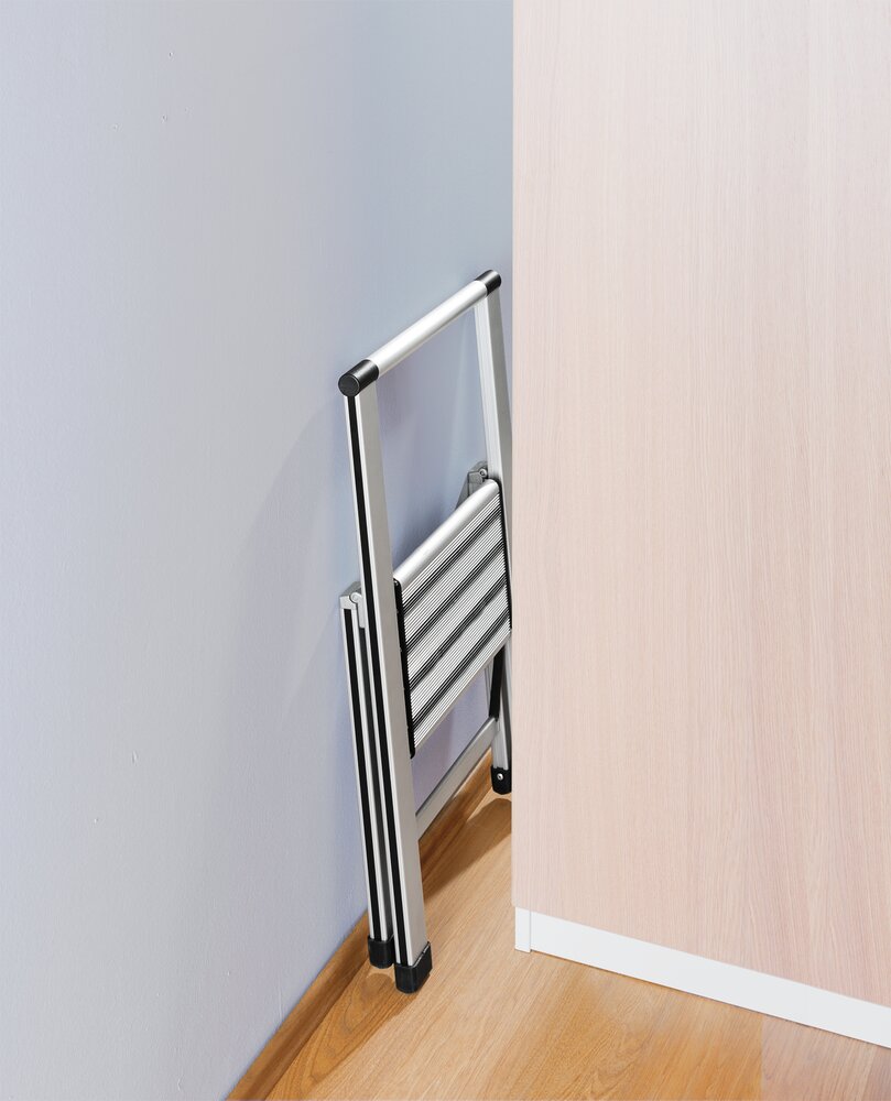 Alu-Design Klapptrittleiter 1-stufig  Haushaltsleiter