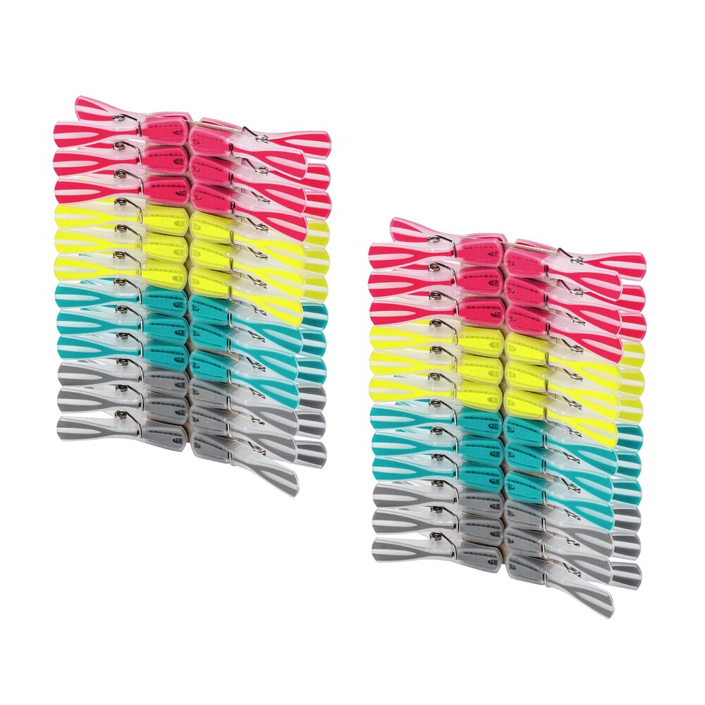 Wäscheklammer Mod. Arrow, 48-teilig  aus farbigem Kunststoff (PP)