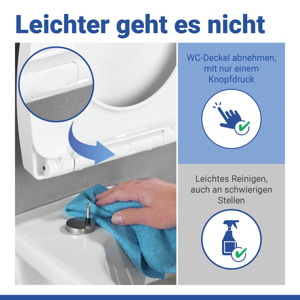 Abattant WC Mod. Baltic  couvercle de WC avec frein de chute et motif