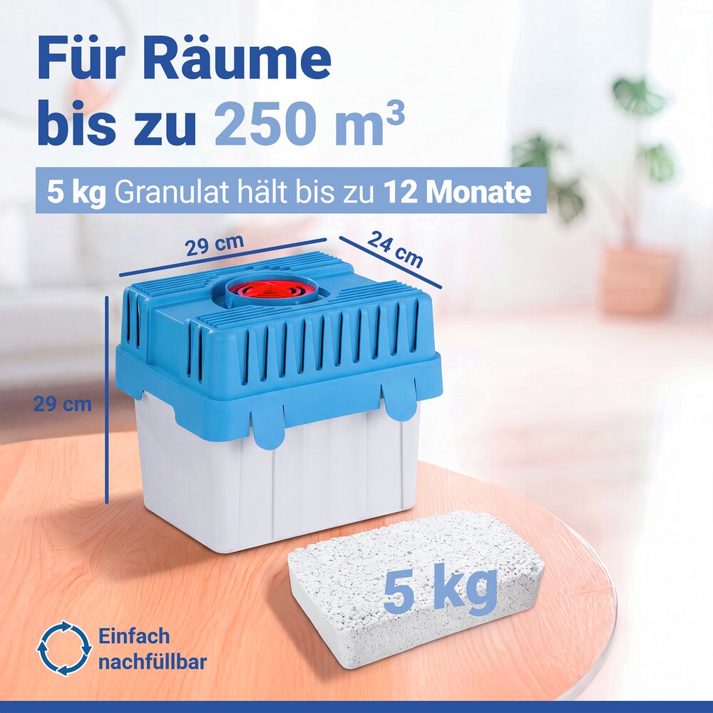 Feuchtigkeitskiller 5 kg  Raumentfeuchter
