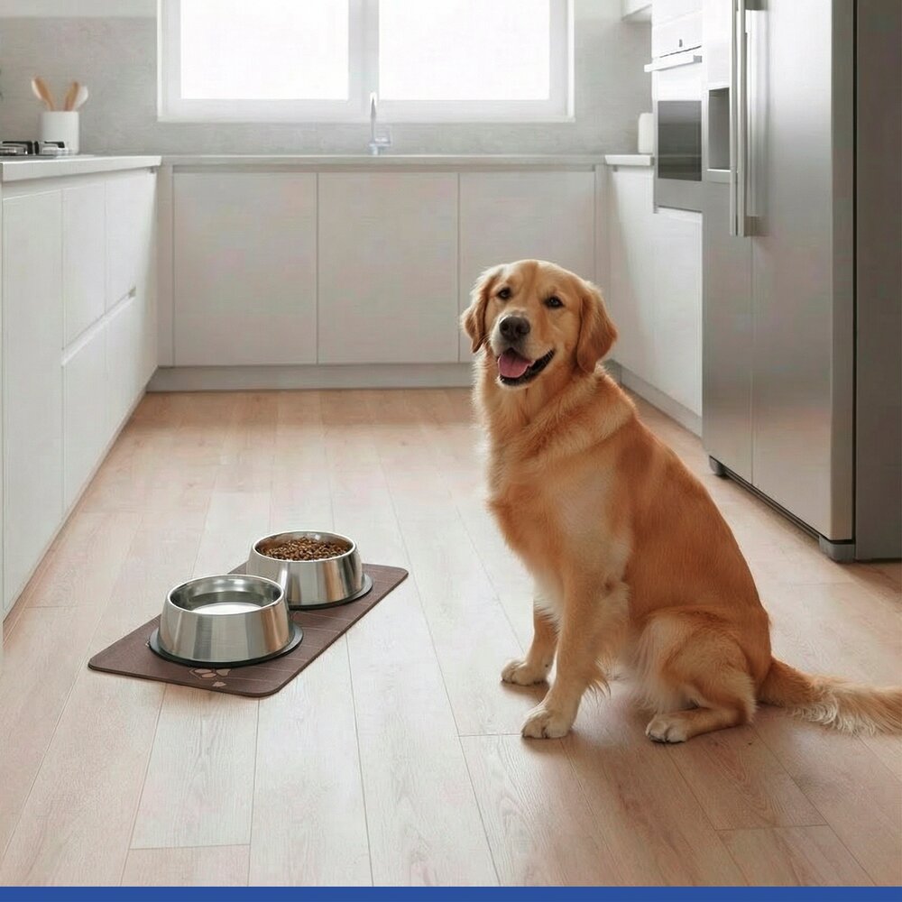Haustiermatte Mod. Good Day 50 x 30 cm  Napfunterlage für Hunde und Katzen