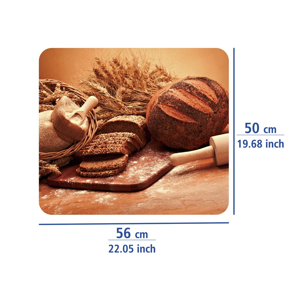 Multi-Platte Mod. Brot  Abdeckung, Spritzschutz und Schneidebrett