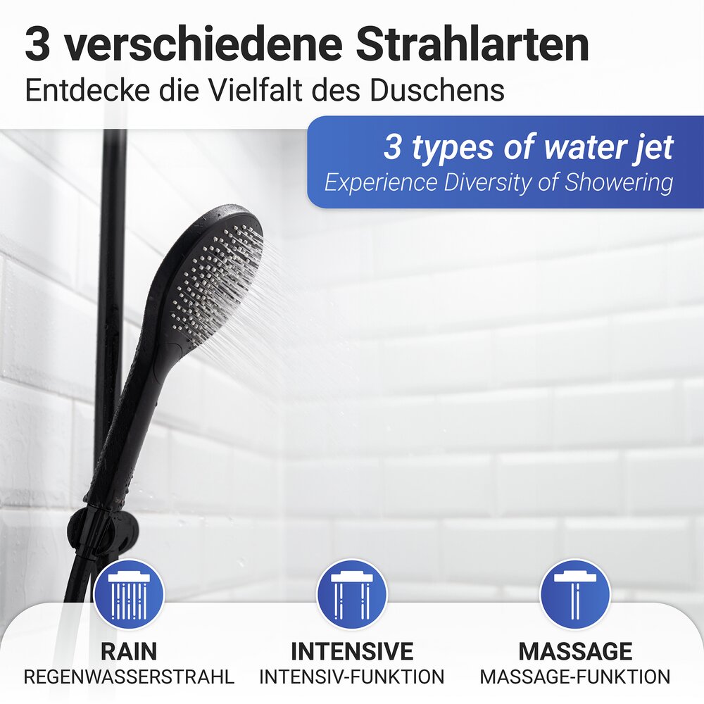 Douchekop Ø 110 cm 3 functies