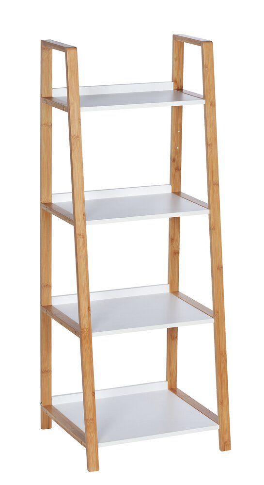 Étagère Finja, 4 niveaux  en bambou