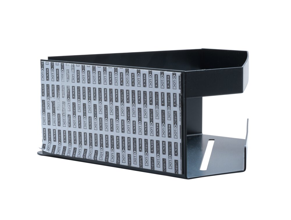 Eckablage Mod. MELETO Schwarz  aus Edelstahl