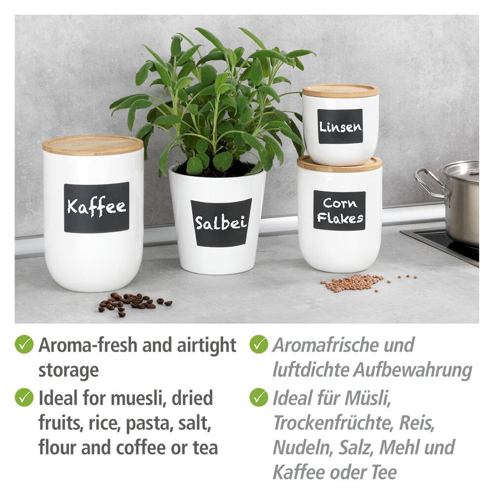 Aufbewahrungsdose Mod. Waia 0,45 l  Vorratsdose aus hochwertiger Keramik